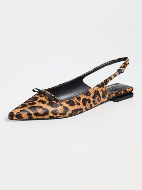 SCHUTZ Shoes - Schutz Violetta Sculpt Ballet Flats, featuring a leopard pattern